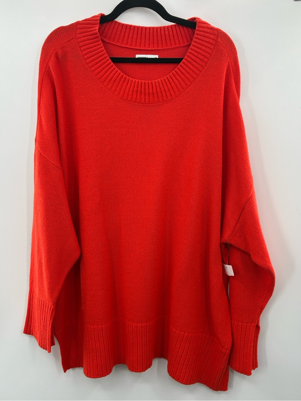 3for$20 Women’s Red Oversized Crewneck Sweater size: 2X and XXL